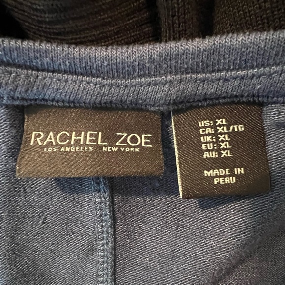 RACHEL ZOE women raglan blue sweater/size XL - Picture 2 of 7